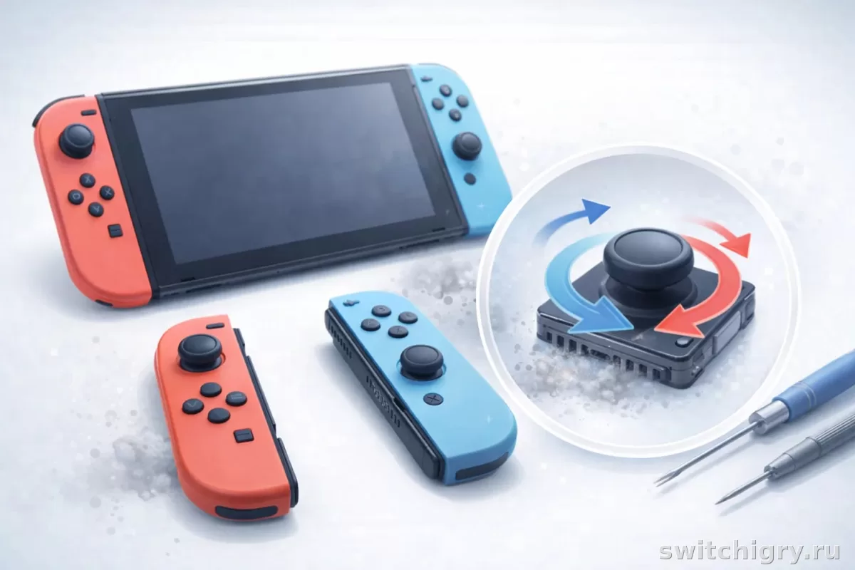 Дрифт стиков Joy-Con на Nintendo Switch: что делать и как решить проблему