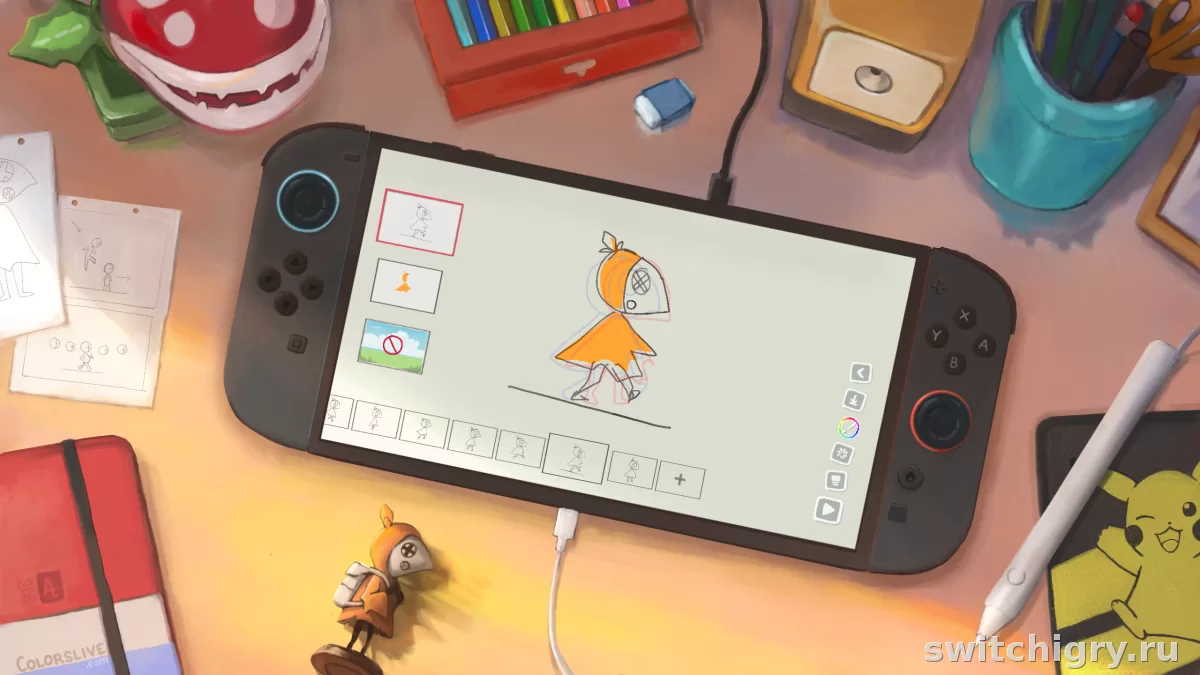 Цифровое рисование на Switch 2: может ли Colors Live заменить графический планшет